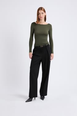T-shirt thermique col bateau;${refinementColor}