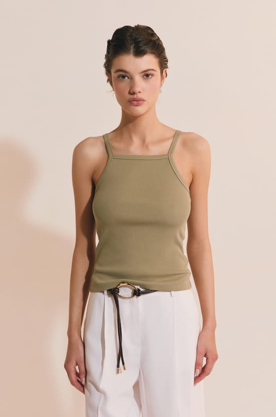 D&eacute;bardeur c&ocirc;tel&eacute; en coton;${refinementColor}