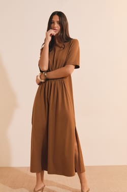Robe longue en coton;${refinementColor}