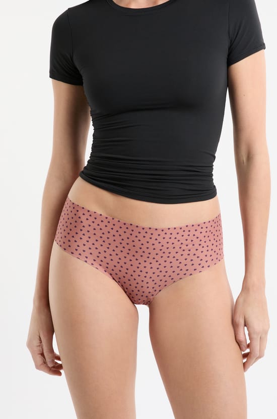 Hipster aus nahtloser Mikrofaser mit Herzmuster;${refinementColor}