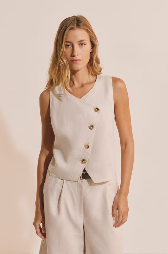 Top crois&eacute; en lin;${refinementColor}