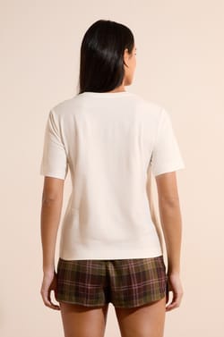 T-shirt avec motif en coton;${refinementColor}