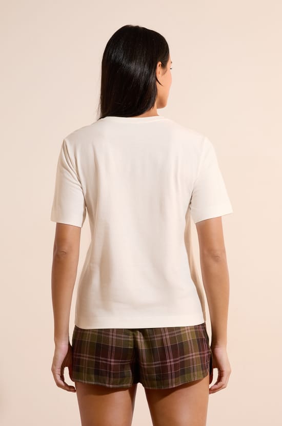 T-shirt avec motif en coton;${refinementColor}