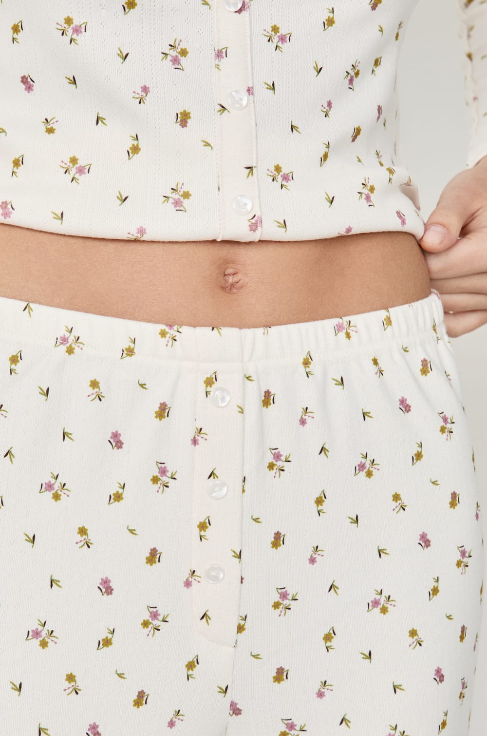 Floral Pyjama Trousers;${refinementColor}