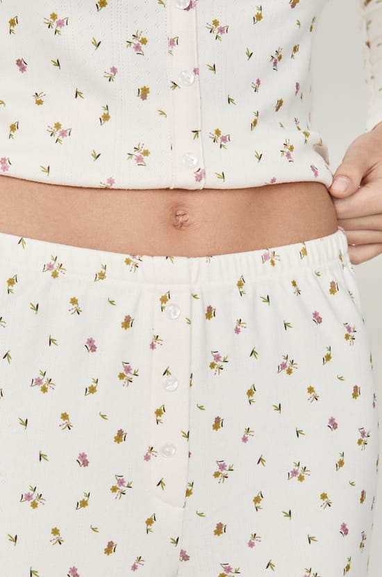 Floral Pyjama Trousers;${refinementColor}