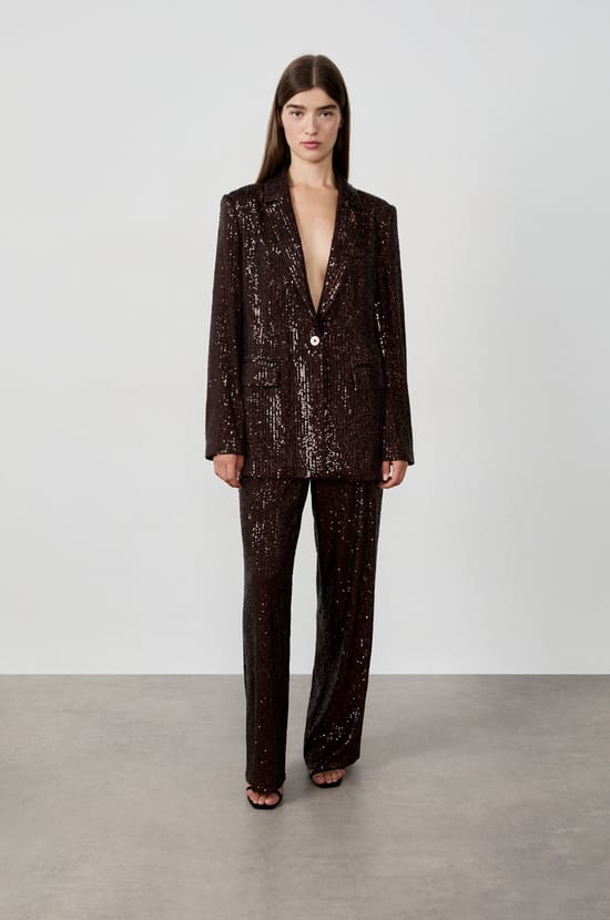 Sequin Blazer;${refinementColor}