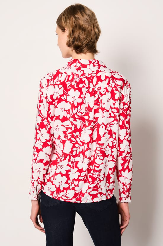 Chemise manches longues fleurie;${refinementColor}