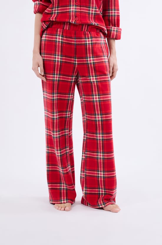 Pantalon de pyjama à carreaux;${refinementColor}