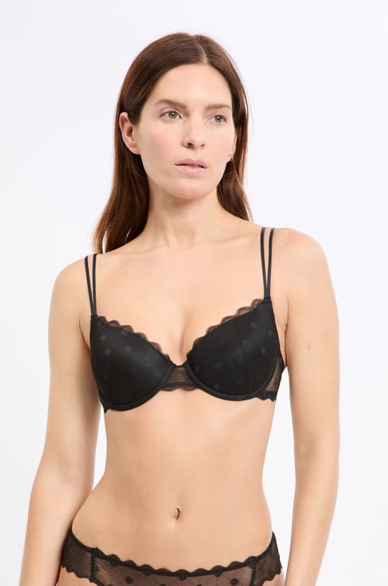 Soutien-gorge N.4 - Le coques fines à motif pois;${refinementColor}