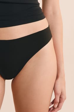 Cotton seamless tanga;${refinementColor}