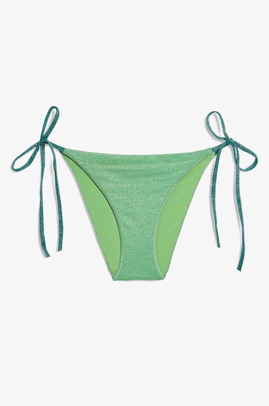 Culotte bikini à nouer bas de maillot pailleté;${refinementColor}