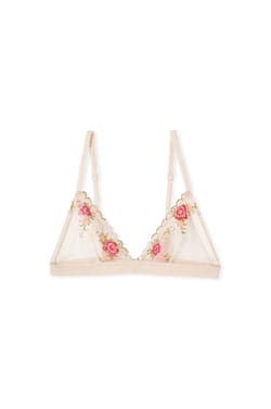 Soutien-gorge triangle en broderie;${refinementColor}