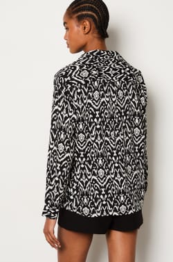 Printed Fluid Shirt;${refinementColor}