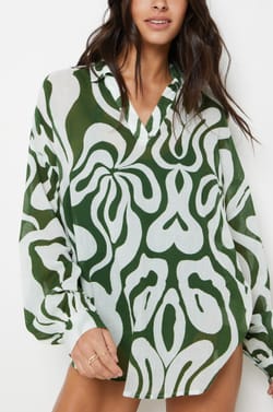 Krótka tunika z motywem;${refinementColor}