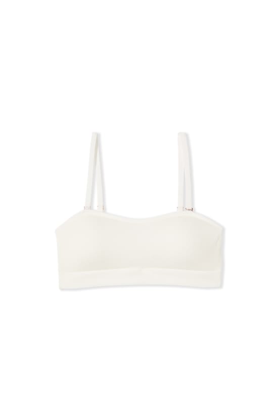 Strapless Bra with Removable Straps in Cotton;${refinementColor}