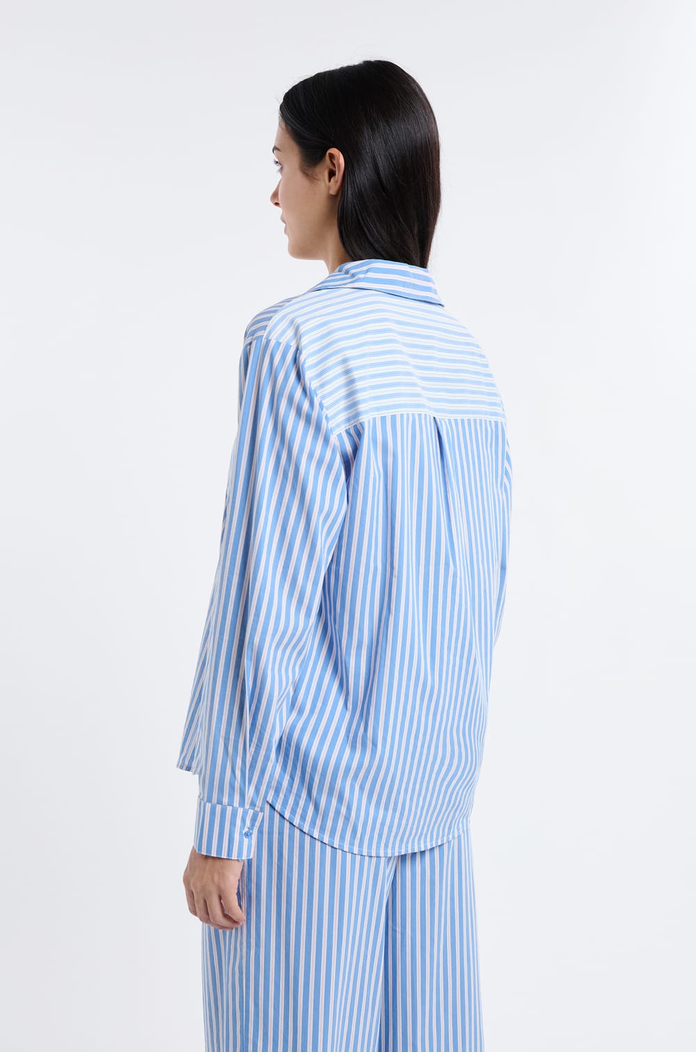 Striped Pyjama Shirt;${refinementColor}