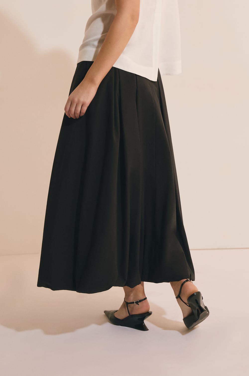 Jupe longue en coton;${refinementColor}