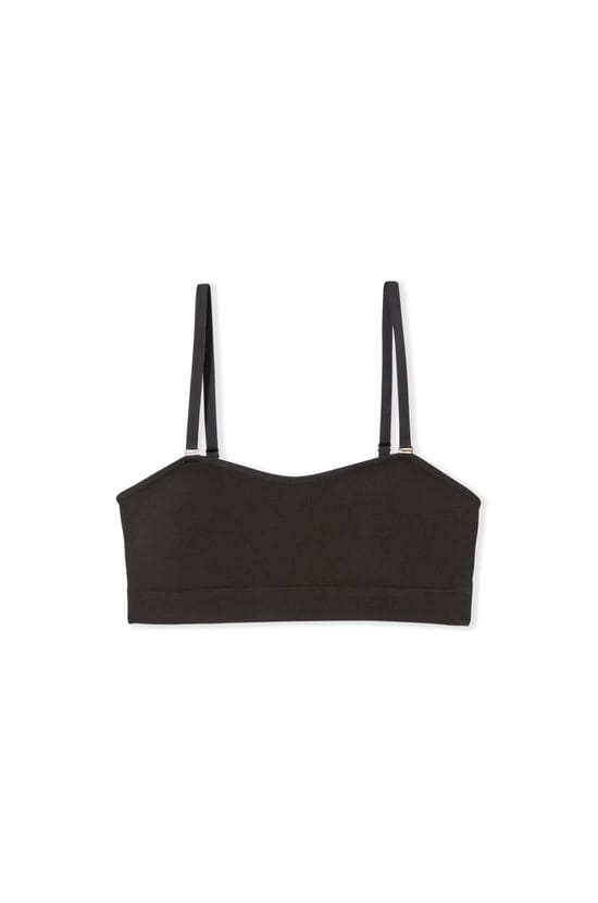 Strapless Bra with Removable Straps in Cotton;${refinementColor}