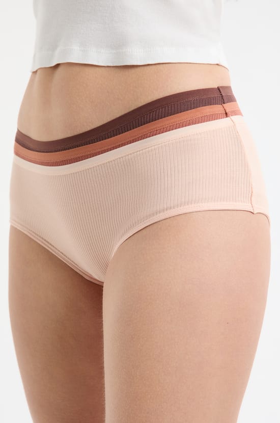 Lot de 3 shorties en coton;${refinementColor}