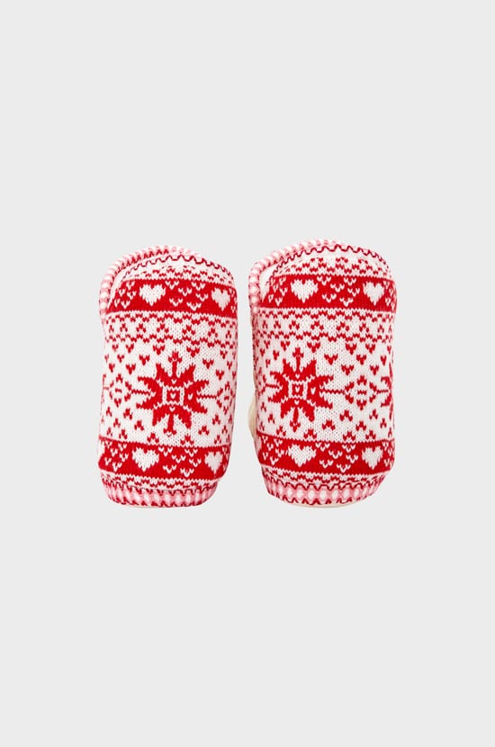 Ankle Boot Slippers with Patterns;${refinementColor}