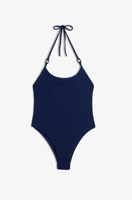 Maillot de bain 1 pièce dos nu détails anneaux;${refinementColor}