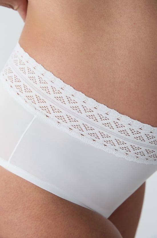 Culotte midi de maternité détails dentelle;${refinementColor}