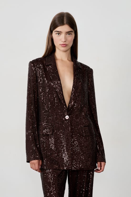 Sequin Blazer;${refinementColor}