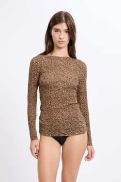 Thermisches T-Shirt mit Bootshals aus Kaschmir;${refinementColor}