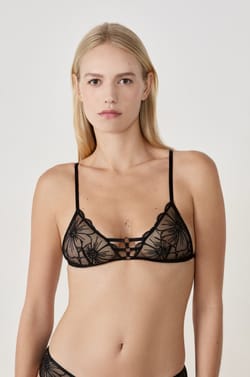 Triangle bra with embroidery;${refinementColor}