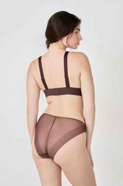 Soutien-gorge triangle sans armatures en tulle;${refinementColor}