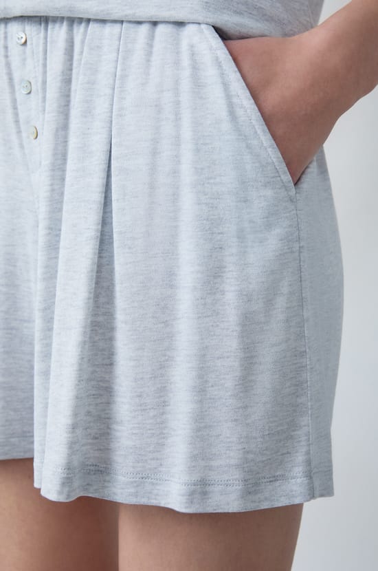 Modal Pajama Shorts;${refinementColor}