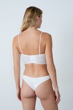 Lightly Lined Bustier Bra with Embroidery;${refinementColor}