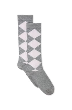 Chaussette &agrave; motifs argyle avec coton;${refinementColor}
