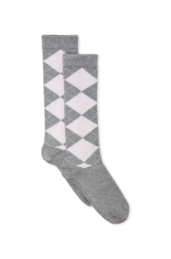 Chaussette &agrave; motifs argyle avec coton;${refinementColor}
