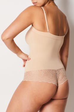 Shaping bodysuit with removable straps - light support;${refinementColor}