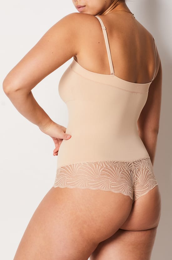 Shaping bodysuit with removable straps - light support;${refinementColor}