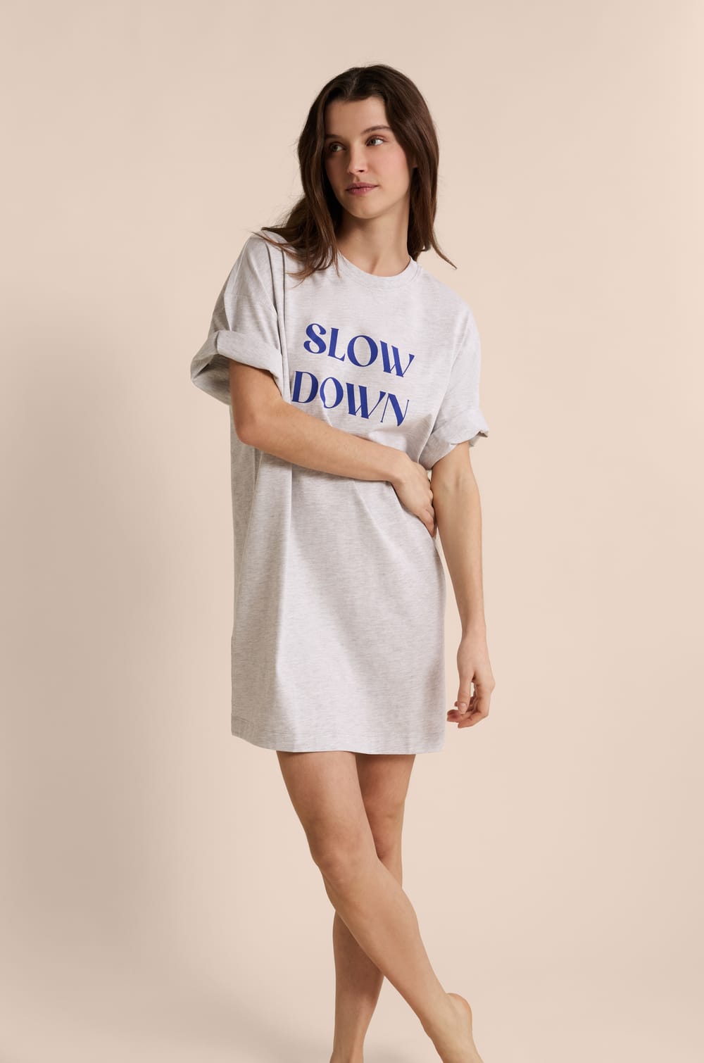 Chemise de nuit en coton;${refinementColor}