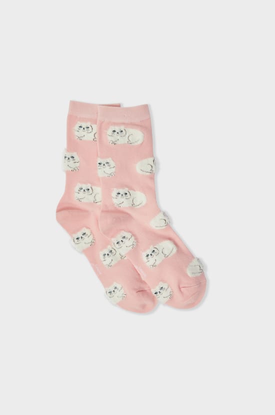 Chaussettes à motifs chats Coucou Suzette;${refinementColor}