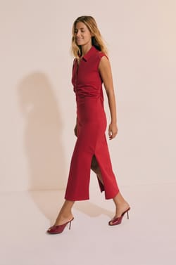 Robe longue en coton;${refinementColor}