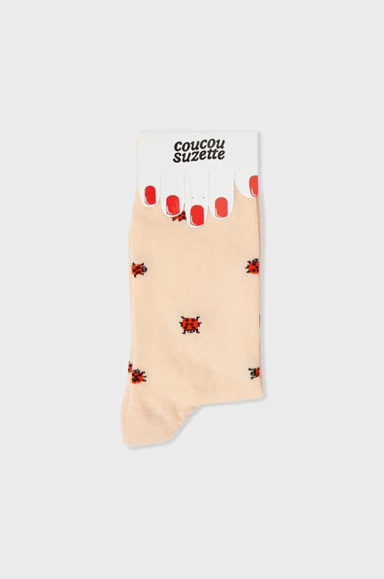 Chaussettes à motifs coccinelles Coucou Suzette;${refinementColor}