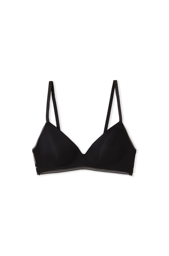 Triangle Wireless Bra;${refinementColor}