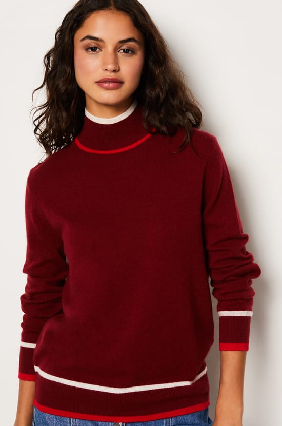 Pull en 100% cachemire col montant;${refinementColor}