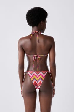 Bikini brésilien à nouer bas de maillot à motifs;${refinementColor}