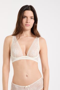 Bra No. 7 - The Unlined Lace Contour Bra;${refinementColor}