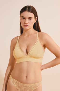 Bra N.8 - The Wireless Triangle Lace;${refinementColor}