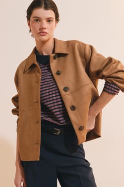 Veste effet daim;${refinementColor}