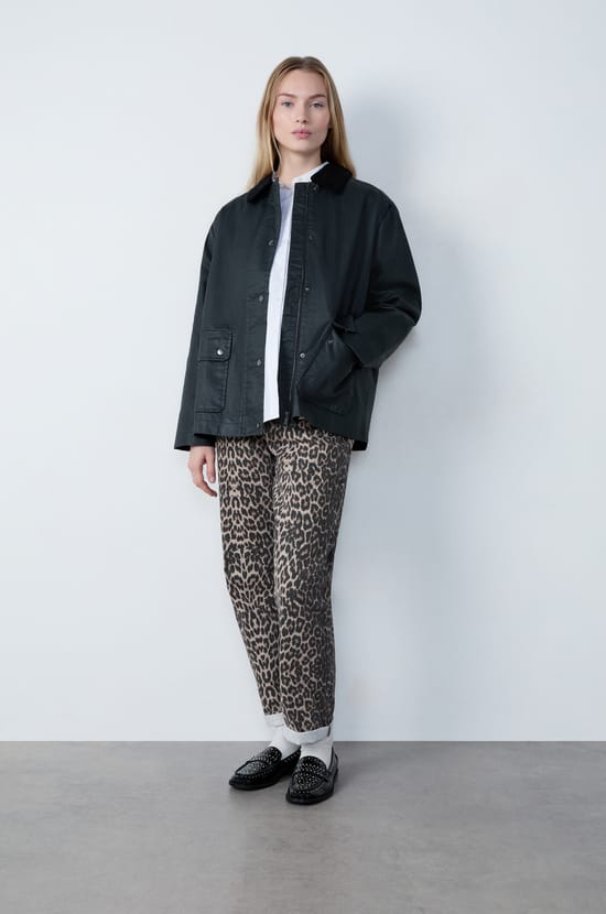 Parka avec col velours côtelé;${refinementColor}