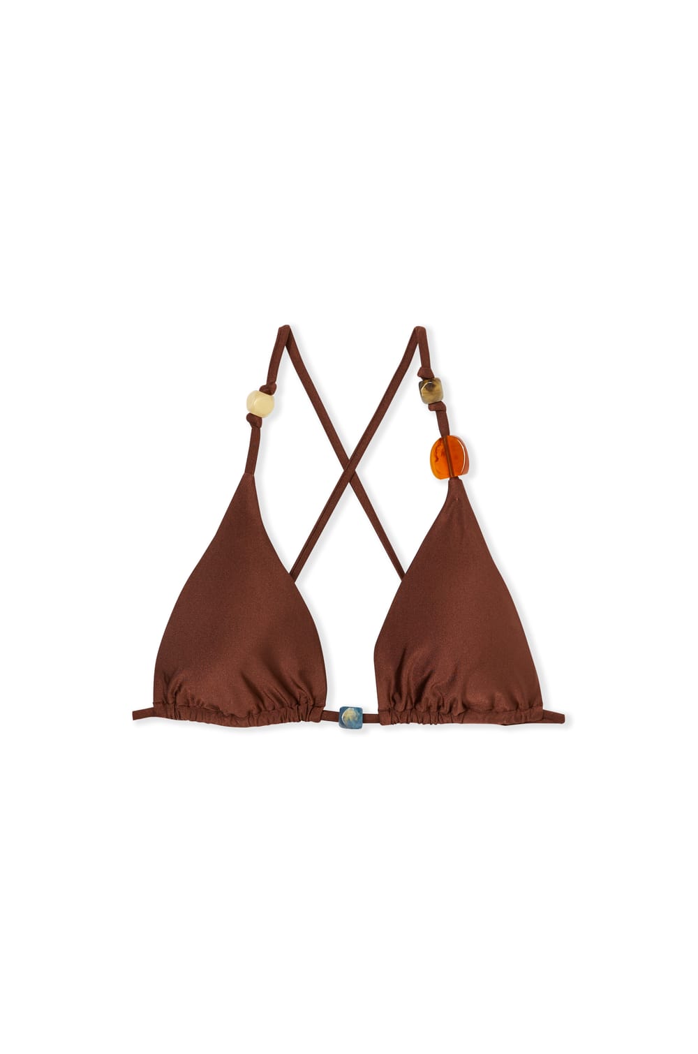 Haut de maillot triangle satin&eacute; avec perles - Etam x H&ocirc;tel Mahfouf;${refinementColor}