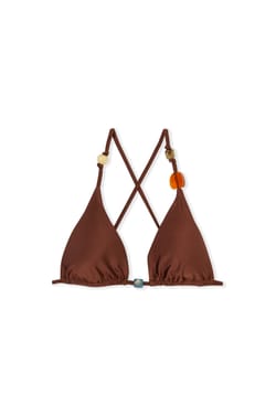 Haut de maillot triangle satin&eacute; avec perles - Etam x H&ocirc;tel Mahfouf;${refinementColor}