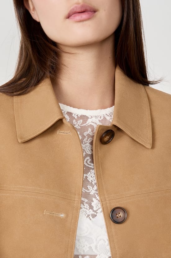Veste effet suèdine;${refinementColor}